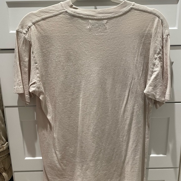 Anine Bing Cream Organic Cotton Tee size S - Picture 2 of 4